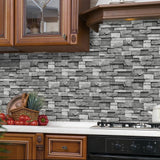 Maxbell 48x Vintage Brick Faux Textured Self Adhesive Wallpaper for Bedroom Basement A