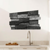 Maxbell 48x Vintage Brick Faux Textured Self Adhesive Wallpaper for Bedroom Basement B