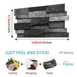 Maxbell 48x Vintage Brick Faux Textured Self Adhesive Wallpaper for Bedroom Basement B