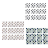 Maxbell 12Pcs Wall Tile Sticker for Kitchen and Bathroom Modern Home Decor Wallpaper Beige