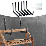 Maxbell 6 Pieces Garage Hooks Hangers Heavy Duty Tools Display for Canoe Indoor Bike