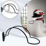 Maxbell Wall Mount Helmet Storage Rack for Bike Helmets Home Use Helmet Display Rack