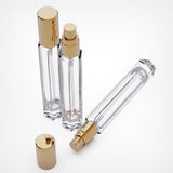 Maxbell 5 Pieces Glass Perfume Bottles 10ml for Men & Women Compact Perfume Atomizer Gold