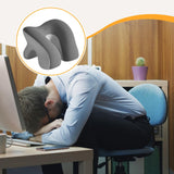 Maxbell Desk Napping Pillow Headrest Portable Face Down Pillow for Car Travel School Gray