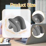 Maxbell Desk Napping Pillow Headrest Portable Face Down Pillow for Car Travel School Gray