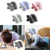 Maxbell Desk Napping Pillow Headrest Portable Face Down Pillow for Car Travel School Gray