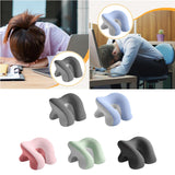 Maxbell Desk Napping Pillow Headrest Portable Face Down Pillow for Car Travel School Gray