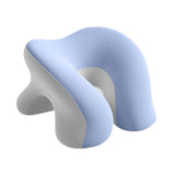 Maxbell Desk Napping Pillow Headrest Portable Face Down Pillow for Car Travel School Blue