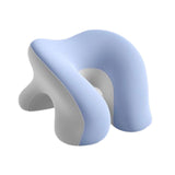 Maxbell Desk Napping Pillow Headrest Portable Face Down Pillow for Car Travel School Blue