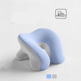 Maxbell Desk Napping Pillow Headrest Portable Face Down Pillow for Car Travel School Blue