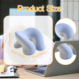 Maxbell Desk Napping Pillow Headrest Portable Face Down Pillow for Car Travel School Blue