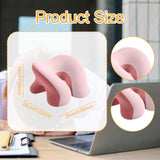 Maxbell Desk Napping Pillow Headrest Portable Face Down Pillow for Car Travel School Pink