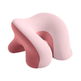 Maxbell Desk Napping Pillow Headrest Portable Face Down Pillow for Car Travel School Pink