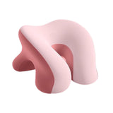 Maxbell Desk Napping Pillow Headrest Portable Face Down Pillow for Car Travel School Pink