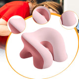 Maxbell Desk Napping Pillow Headrest Portable Face Down Pillow for Car Travel School Pink