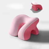 Maxbell Desk Napping Pillow Headrest Portable Face Down Pillow for Car Travel School Pink