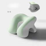 Maxbell Desk Napping Pillow Headrest Portable Face Down Pillow for Car Travel School Green