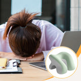 Maxbell Desk Napping Pillow Headrest Portable Face Down Pillow for Car Travel School Green