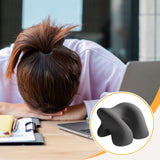 Maxbell Desk Napping Pillow Headrest Portable Face Down Pillow for Car Travel School Dark Gray