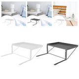 Maxbell Bed Bedside Shelf Clip on Decor Accessories NightStand for Dorm Bedroom Home White
