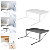 Maxbell Bed Bedside Shelf Clip on Decor Accessories NightStand for Dorm Bedroom Home White