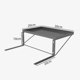 Maxbell Bed Bedside Shelf Clip on Decor Accessories NightStand for Dorm Bedroom Home White
