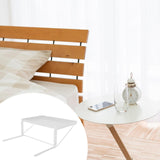 Maxbell Bed Bedside Shelf Clip on Decor Accessories NightStand for Dorm Bedroom Home White