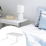Maxbell Bed Bedside Shelf Clip on Decor Accessories NightStand for Dorm Bedroom Home White