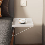 Maxbell Bed Bedside Shelf Clip on Decor Accessories NightStand for Dorm Bedroom Home White