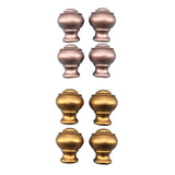 Maxbell 4 Pieces Curtain Rod Finials Drape Rod Finals Heads for Indoor Bedroom Hotel Rose Gold