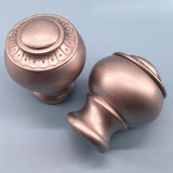 Maxbell 4 Pieces Curtain Rod Finials Drape Rod Finals Heads for Indoor Bedroom Hotel Rose Gold