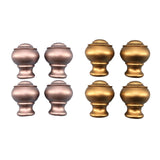 Maxbell 4 Pieces Curtain Rod Finials Drape Rod Finals Heads for Indoor Bedroom Hotel Rose Gold