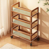 Maxbell Mobile Utility Cart Fruits and Vegetable Holder Rolling Book Cart for Garage