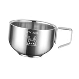 Maxbell Stainless Steel Water Cup Travel Adults Restaurant Tea Coffee Mug for Juices Bunny