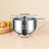 Maxbell Stainless Steel Water Cup Travel Adults Restaurant Tea Coffee Mug for Juices Bunny