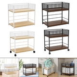 Maxbell Under Desk Organizer Rack Mesh Storage Shelf for Kids Room Dormitory Bedroom white