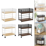 Maxbell Under Desk Organizer Rack Mesh Storage Shelf for Kids Room Dormitory Bedroom white