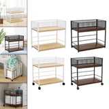 Maxbell Under Desk Organizer Rack Mesh Storage Shelf for Kids Room Dormitory Bedroom white