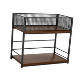 Maxbell Under Desk Organizer Rack Mesh Storage Shelf for Kids Room Dormitory Bedroom black