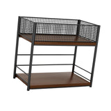 Maxbell Under Desk Organizer Rack Mesh Storage Shelf for Kids Room Dormitory Bedroom black