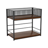 Maxbell Under Desk Organizer Rack Mesh Storage Shelf for Kids Room Dormitory Bedroom black