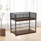 Maxbell Under Desk Organizer Rack Mesh Storage Shelf for Kids Room Dormitory Bedroom black
