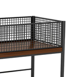 Maxbell Under Desk Organizer Rack Mesh Storage Shelf for Kids Room Dormitory Bedroom black