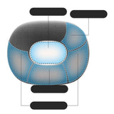 Maxbell Tailbone Cushion Support Memory Foam Butt Cushion for Adults Seniors Elderly