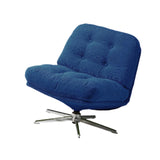 Maxbell Armless Office Chair Crossleg Swivel Chair for Living Room  Blue