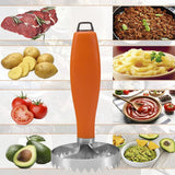 Maxbell Cutlery Handheld Serrated Food Chopper for Ground Beef Sturdy Plastic Handle