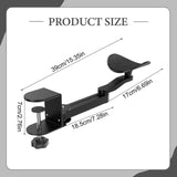 Maxbell Arm Rest for Desk Adjustable Sturdy Universal Extension Platform Arm Support Black