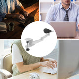 Maxbell Arm Rest for Desk Adjustable Sturdy Universal Extension Platform Arm Support White