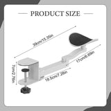 Maxbell Arm Rest for Desk Adjustable Sturdy Universal Extension Platform Arm Support White