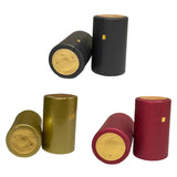 Maxbell 100 Pieces Wine Bottle Caps Bottle Sleeves for Home Use Kitchen Wine Cellars Black